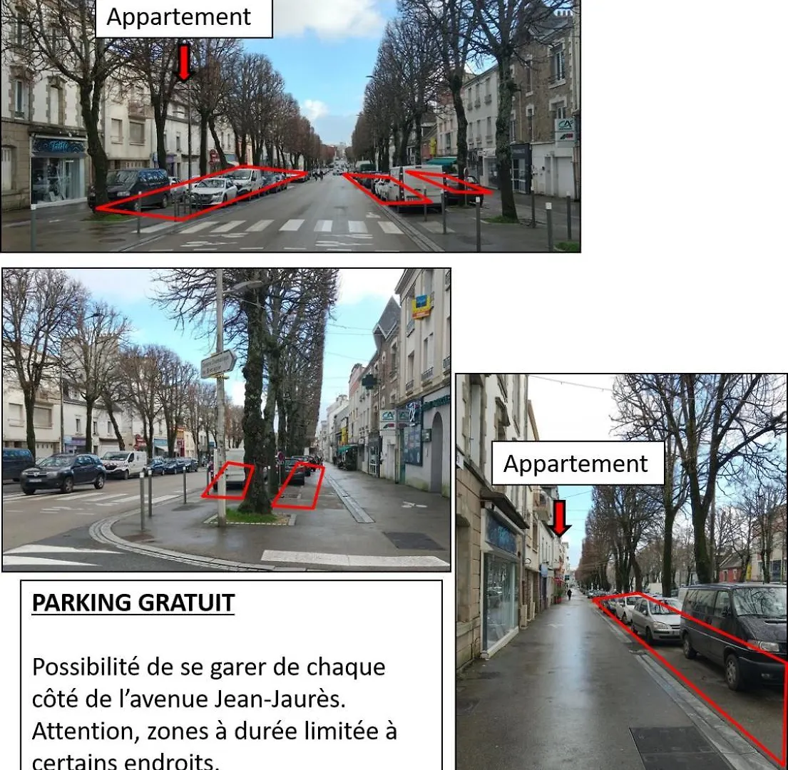 아파트 T2 Centreville, Appart Lumineux,1 Chambre, 4 Pers, Climatisation, Wifi, Parking Gratuit 로리앙
